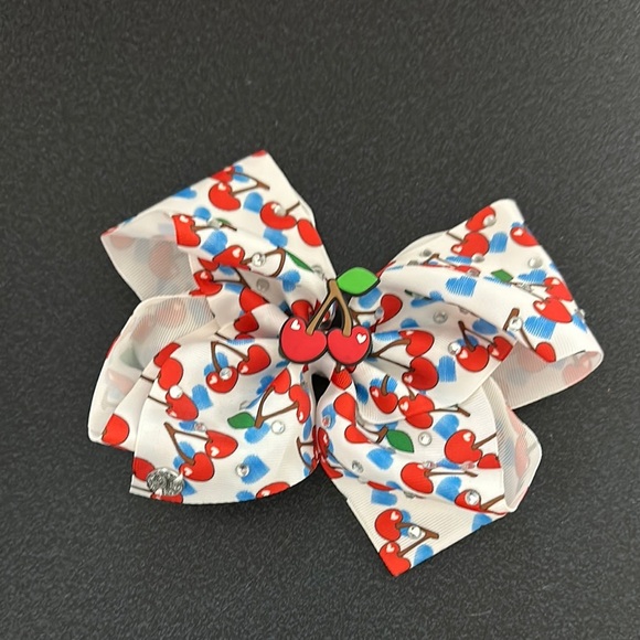 Cherry Print Hair Bow - Picture 1 of 1